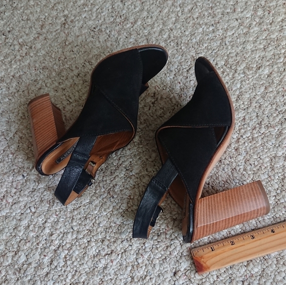 Alberto Fermani Black suede Leather Heels size 37 - Picture 9 of 15